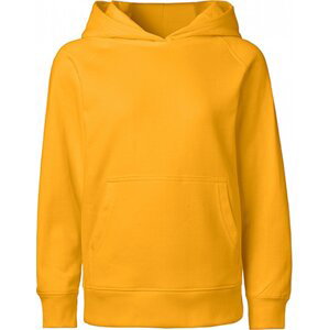 Neutral Teplá dětská klokánka s kapucí a kapsou z organické bavlny Barva: Žlutá, Velikost: 140/146 NE13101