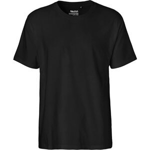 Rovné pánské triko Neutral z česané organické bavlny 185 g/m Barva: Černá, Velikost: XL NE60001