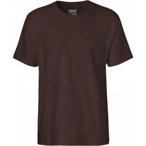 Rovné pánské triko Neutral z česané organické bavlny 185 g/m Barva: Hnědá, Velikost: 3XL NE60001