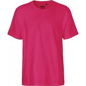 Rovné pánské triko Neutral z česané organické bavlny 185 g/m Barva: Růžová, Velikost: S NE60001