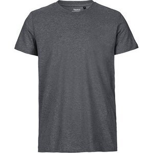 Neutral Pánské organické tričko v úzkém slim-fit střihu Barva: šedá tmavá melír, Velikost: S NE61001