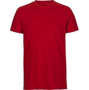 Neutral Pánské organické tričko v úzkém slim-fit střihu Barva: Červená, Velikost: 4XL NE61001