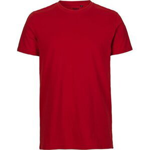 Neutral Pánské organické tričko v úzkém slim-fit střihu Barva: Červená, Velikost: M NE61001