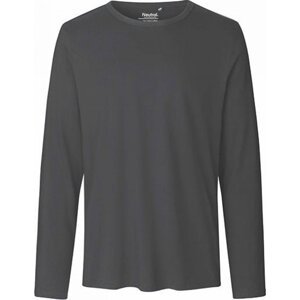 Neutral Moderní pánské organické triko s dlouhými rukávy Barva: šedá uhlová, Velikost: 3XL NE61050