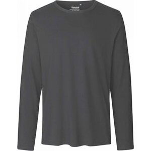 Neutral Moderní pánské organické triko s dlouhými rukávy Barva: šedá uhlová, Velikost: M NE61050