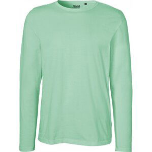 Neutral Moderní pánské organické triko s dlouhými rukávy Barva: Dusty Mint, Velikost: 3XL NE61050