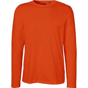 Neutral Moderní pánské organické triko s dlouhými rukávy Barva: Oranžová, Velikost: L NE61050