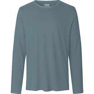 Neutral Moderní pánské organické triko s dlouhými rukávy Barva: Teal, Velikost: XL NE61050