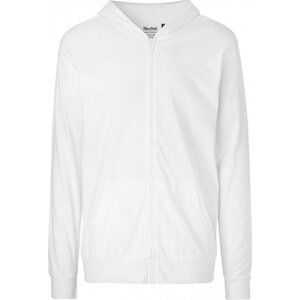 Organická unisex letní mikina Neutral se zipem a kapucí 155 g/m Barva: Bílá, Velikost: 3XL NE62301