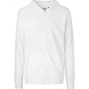 Organická unisex letní mikina Neutral se zipem a kapucí 155 g/m Barva: Bílá, Velikost: XXL NE62301