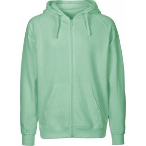 Pánská mikina Neutral ze 100 % organické bavlny se zipem a kapucí 300 g/m Barva: Dusty Mint, Velikost: 3XL NE63301