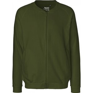 Neutral Pánská bunda klasického střihu se zipem a kapsami Barva: zelená vojenská, Velikost: L NE73501
