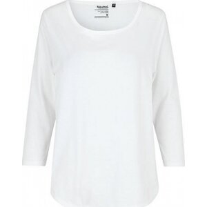 Dámské organické tričko Neutral se  3/4  rukávky 155 g/m Barva: Bílá, Velikost: M NE81006