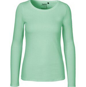 Fairtrade bavlněné tričko Neutral s dlouhým rukávem Barva: Dusty Mint, Velikost: XL NE81050