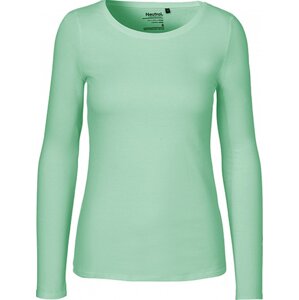 Fairtrade bavlněné tričko Neutral s dlouhým rukávem Barva: Dusty Mint, Velikost: XL NE81050