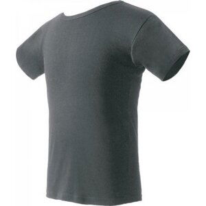 Nath Bavlněné tričko K1 z poločesané bavlny s bočními švy Barva: šedá tmavá, Velikost: XL NH140