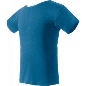 Nath Bavlněné tričko K1 z poločesané bavlny s bočními švy Barva: modrá indigo, Velikost: S NH140