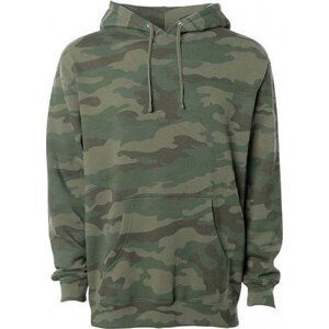 Pánská těžká klokanka Independent s flísovou podšívkou 330 g/m Barva: Forest Camo, Velikost: 3XL NP380