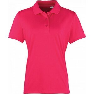 Premier Workwear Prodloužená dámská polokošile Coolchecker Piqué Barva: růžová sytá, Velikost: XXL PW616