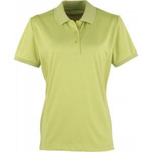 Premier Workwear Prodloužená dámská polokošile Coolchecker Piqué Barva: Limetková žlutá, Velikost: M PW616