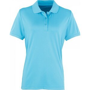Premier Workwear Prodloužená dámská polokošile Coolchecker Piqué Barva: modrá tyrkysová, Velikost: S PW616
