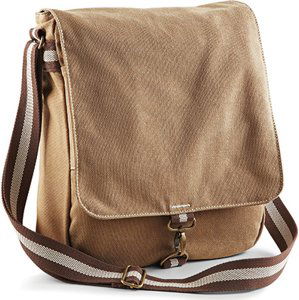 Quadra Plátěná vintage brašna Messenger přes rameno 8 l QD611