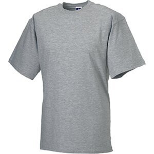 Pracovní tričko Heavy Duty, Russell, 100% bavlna,  180 g/m² Barva: šedá oxfordská světlá melír, Velikost: 3XL Z010