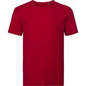 Russell Pure Organic Pánské tričko Russell na tělo z organické česané bavlny 160 g/m Barva: červená klasická, Velikost: L