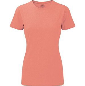 Russell Žíhané dámské tričko z polybavlny 35% bavlna 65% polyester Barva: korálová melír, Velikost: XS Z165F