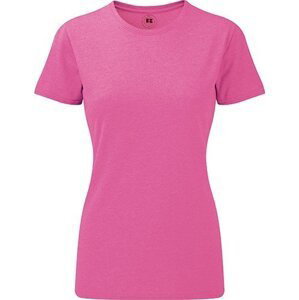 Russell Žíhané dámské tričko z polybavlny 35% bavlna 65% polyester Barva: růžová melír, Velikost: M Z165F