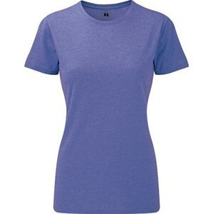 Russell Žíhané dámské tričko z polybavlny 35% bavlna 65% polyester Barva: fialová melír, Velikost: XS Z165F