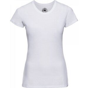 Russell Žíhané dámské tričko z polybavlny 35% bavlna 65% polyester Barva: Bílá, Velikost: XXL Z165F