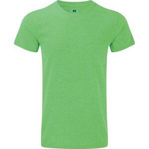Russell Melírové pánské HD tričko z polybavlny nejen na sublimaci Barva: zelená melír, Velikost: XXL Z165M