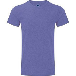 Russell Melírové pánské HD tričko z polybavlny nejen na sublimaci Barva: fialová melír, Velikost: XL Z165M