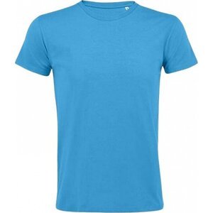 Sol's Přiléhavé pánské tričko Regent Fit 100% bavlna Barva: modrá blankytná, Velikost: XL L149