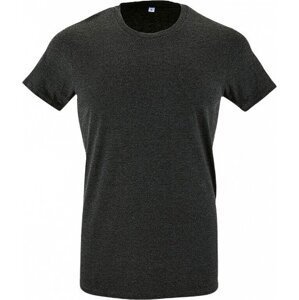 Sol's Přiléhavé pánské tričko Regent Fit 100% bavlna Barva: šedá uhlová melír, Velikost: S L149