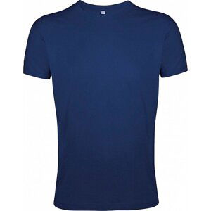 Sol's Přiléhavé pánské tričko Regent Fit 100% bavlna Barva: modrá námořní, Velikost: S L149