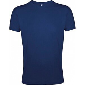 Sol's Přiléhavé pánské tričko Regent Fit 100% bavlna Barva: modrá námořní, Velikost: XXL L149