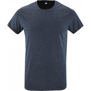 Sol's Přiléhavé pánské tričko Regent Fit 100% bavlna Barva: modrý denimový melír, Velikost: XXL L149