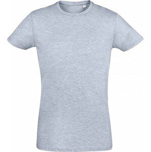 Sol's Přiléhavé pánské tričko Regent Fit 100% bavlna Barva: šedý melír, Velikost: M L149