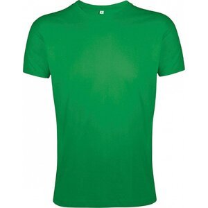 Sol's Přiléhavé pánské tričko Regent Fit 100% bavlna Barva: zelená výrazná, Velikost: XL L149