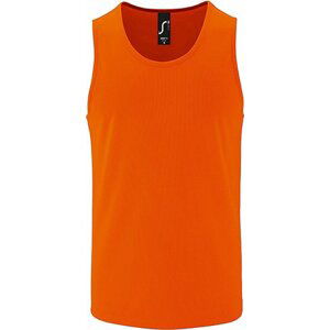 Pánské sportovní tílko Sol's 100% polyester Barva: oranžová neonová, Velikost: 3XL L02073