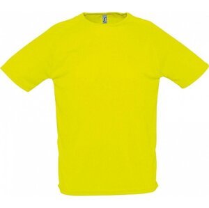 Sol's Sportovní tričko s raglánovými rukávy s kulatým zadním dílem Barva: žlutá neonová, Velikost: S L198