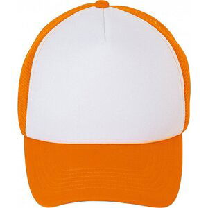 Sol's Kšiltovka s pěnovým kšiltem a nastavitelným zapínáním Barva: bílá - oranžová neonová L01668