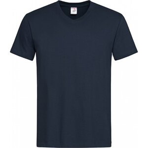 Stedman® Pohodlné pánské triko s výstřihem do véčka Barva: modrá půlnoční tmavá, Velikost: M S270