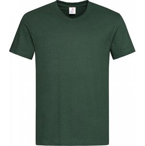 Stedman® Pohodlné pánské triko s výstřihem do véčka Barva: Zelená lahvová, Velikost: L S270