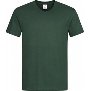 Stedman® Pohodlné pánské triko s výstřihem do véčka Barva: Zelená lahvová, Velikost: S S270