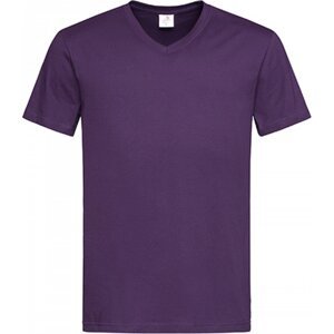 Stedman® Pohodlné pánské triko s výstřihem do véčka Barva: červená lesní plody, Velikost: XL S270