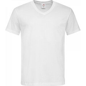 Stedman® Pohodlné pánské triko s výstřihem do véčka Barva: Bílá, Velikost: L S270