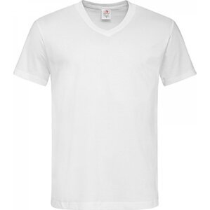 Stedman® Pohodlné pánské triko s výstřihem do véčka Barva: Bílá, Velikost: XL S270